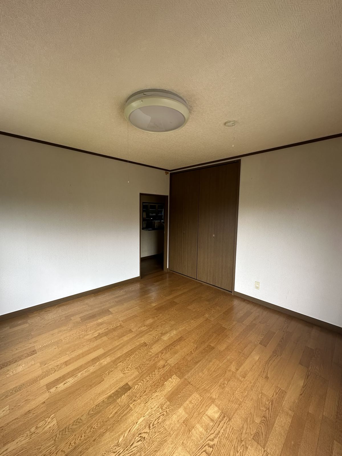 Bedroom with built-in closet